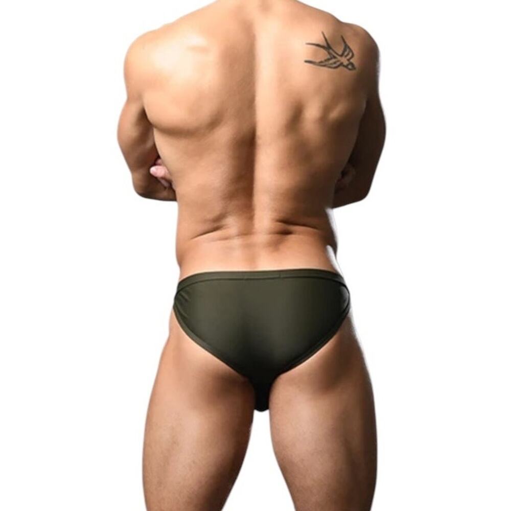 Andrew Christian Savoy Ring Bikini Olive XL Extra Large - Picture 6 of 14
